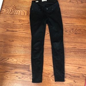 Madewell black maternity skinny jeans